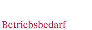 Betriebsbedarf